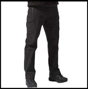 Men's Black Pants Fleece Lined 44x30 XXL NWT